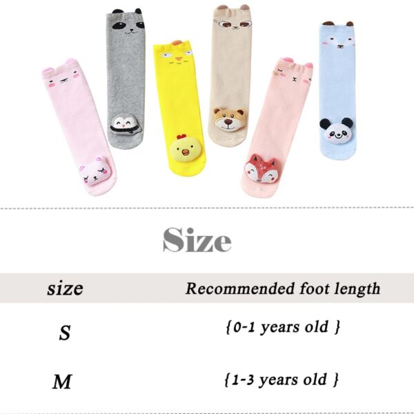 Kids Baby Knee High Socks Girls Boys Toddler Socks Cotton Cartoon Animal Autumn Winter Long Warmers 5