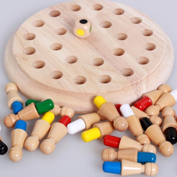 Kids party game Wooden Memory Match Stick Chess Game Fun Block Board Game Educational Color Cognitive 4