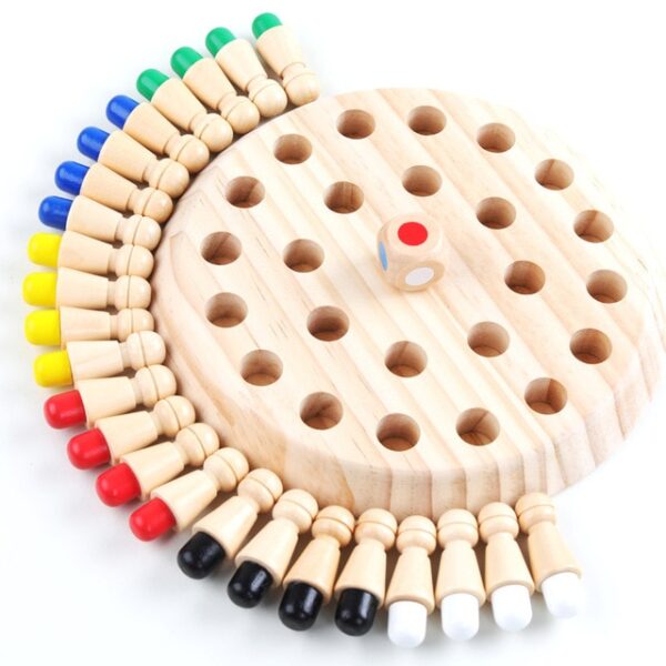 Гра для дитячої вечірки Wooden Memory Match Stick Chess Game Fun Block Board Game Educational Color