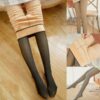 Fake Translucent Warm Fleece Pantyhose