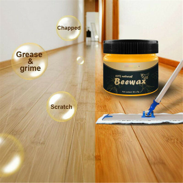 Organic Natural Pure Wax Wood Seasoning Beewax Complete Solution Furniture Care Beeswax Home Cleaning Polishing 3