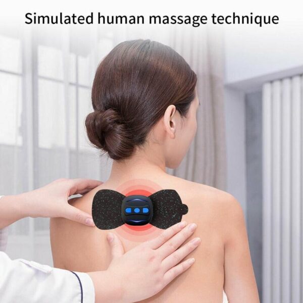 Tragbares Lademassagegerät Mini-Massageaufkleber Nackenaufkleber Halswirbel Physiotherapie-Instrument 1