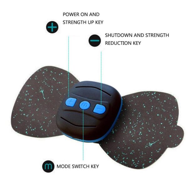 Portable Charging Massager Mini Massage Stickers Neck Stickers Cervical Vertebra Physiotherapy Instrumento 3