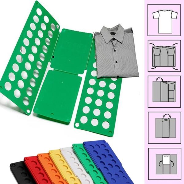 Quality Adult Magic Clothes Folder T Shirts Jumpers Organiser Fold Save Time Quick Clothes Folding Board 2