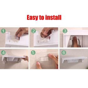 Suction Cup Bathroom Shelving Organizer - image 7