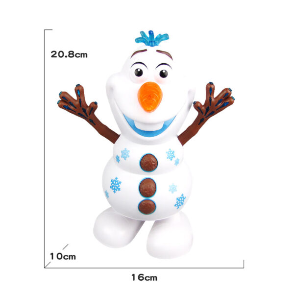 Snowman Olaf Electric Toys Dance Moves Light Music Cartoon Plastic Toy Boys And Girls Christmas Gifts 5