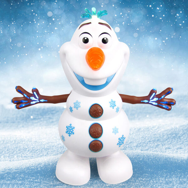 Snowman Olaf Electric Toys Dance Moves Light Music Cartoon Plastic Toy Boys And Girls Christmas Gifts