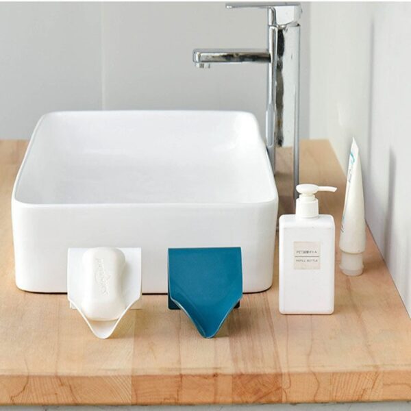 肥皂架浴室淋浴肥皂收纳盒菜盘托盘架浴室免打孔排水管塑料 4
