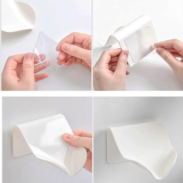 Soap Holder Bathroom Shower Soap Storage Box Dish Plate Tray Holder Bathroom Free Punching Drain Plastic 5
