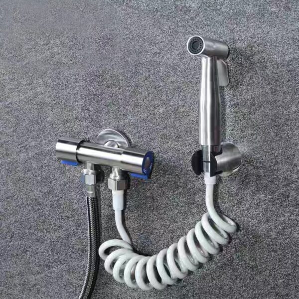 Stainless Steel Toilet Bidet Tap Jet Set Hand Held Shower Bathroom Sprayer Hygienic Shower Spray Gun 5
