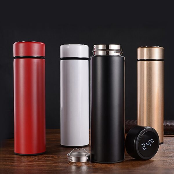Thermos Bottle Temperature Display Smart Stainless Steel Vacuum Flasks Coffee Travel Mug Vacuum Tumbler Leak Proof 1