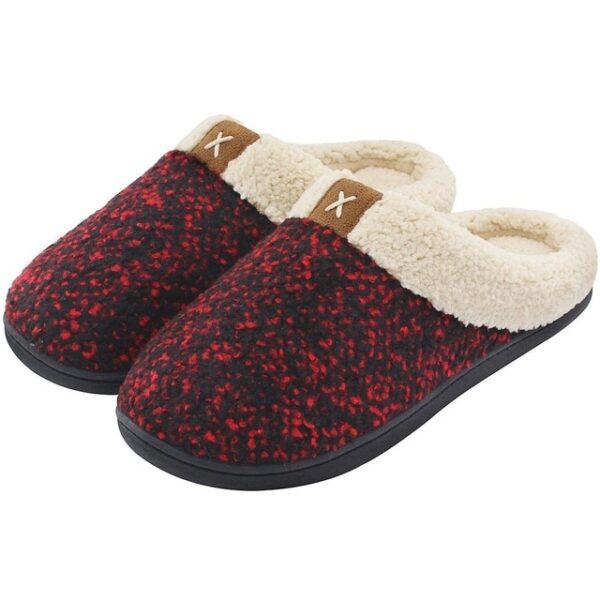 Women Men Cozy Memory Foam Slippers Fuzzy Wool Like Plush Fleece Lined House Shoes Indoor Outdoor 3.jpg 640x640 3