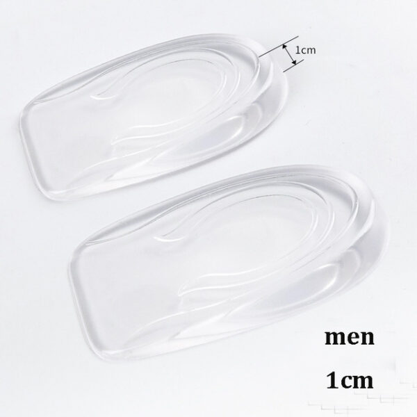 eTya Silicone Gel Heightening Shoe Pad Men Women Foot Care Protector Insoles Elastic Cushion Arch