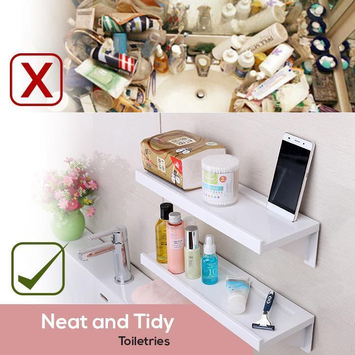 Beldray Bathroom Caddy Accessories Shelf Suction Cup Easy Fit Holds 4Kg White 