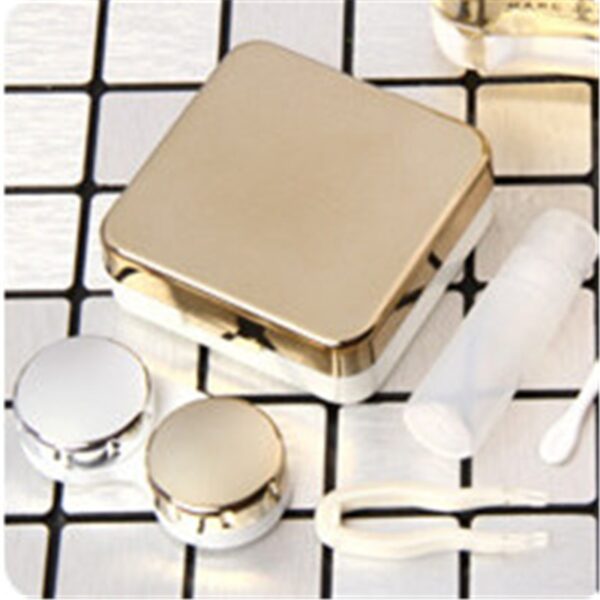 2019 Colored Contact Lens Case With Mirror Women Man Unisex Contact Lenses Box Eyes Contact Lens 4