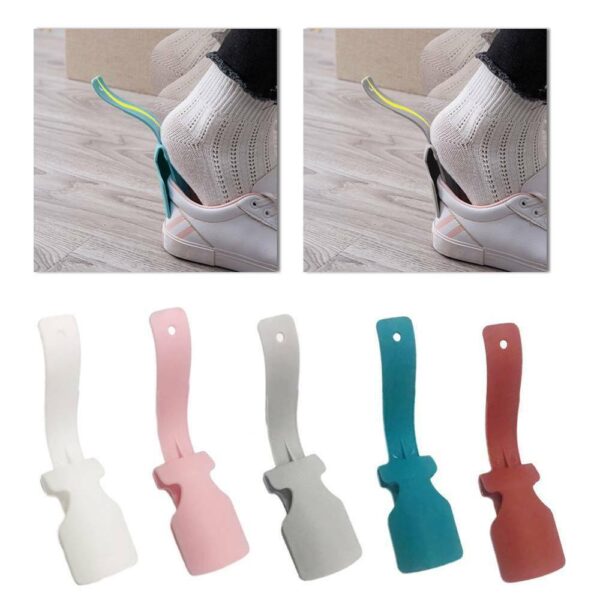 2STK Lazy Unisex Wear Shoe Horn Helper Shoehorn Shoe Auðvelt að taka á og á Skór Sterkur Slip 1