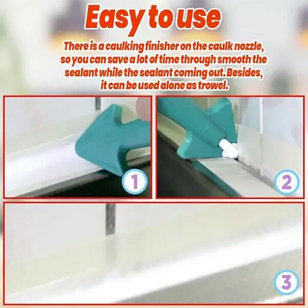 3 mu 1 Silicone Caulking Finisher Tool Nozzle Spatula Filler Spreader Chida 1