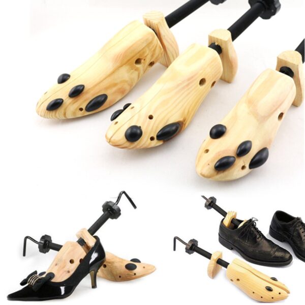BSAID 1 Piece Shoe Tree Wood Shoes Stretcher Wooden Adjustable Man Women Flats Pumps Boot Shaper 1