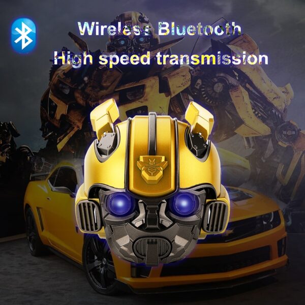 Bumblebee Helmet Bluetooth Wireless Mini Speaker Portable Stereo Loudspeakers For FM Radio USB Mp3 TF Smart 3