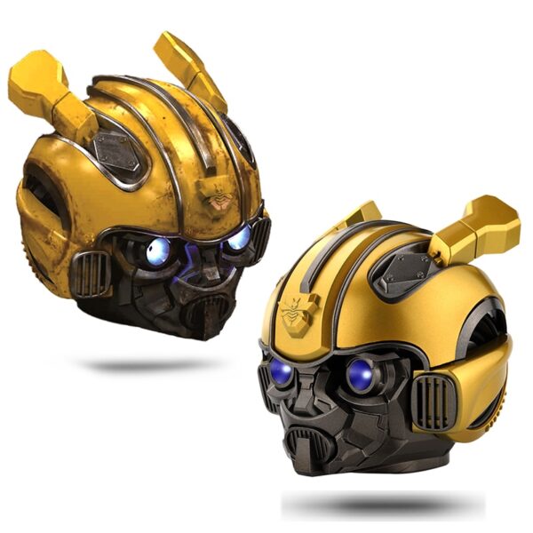 Bumblebee Helmet Bluetooth Wireless Mini Speaker Portable Stereo Loudspeakers For FM Radio USB Mp3 TF Smart