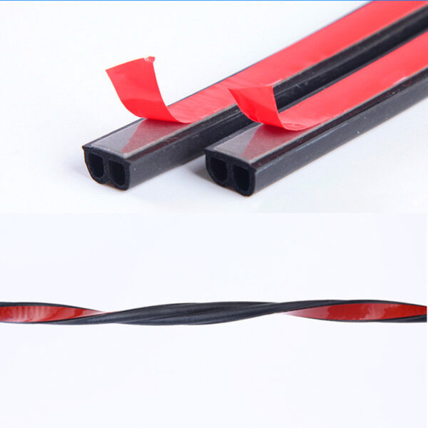 Car Sticker Car Door Seal Strips Shape B Weatherstrip Rubber Seals Sound Insulation Sealing Automobiles Interior 2