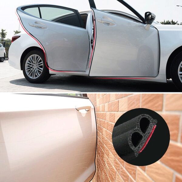 Car Sticker Car Door Seal Strips Shape B Weatherstrip Rubber Seals Sound Insulation Sealing Automobiles Interior 3