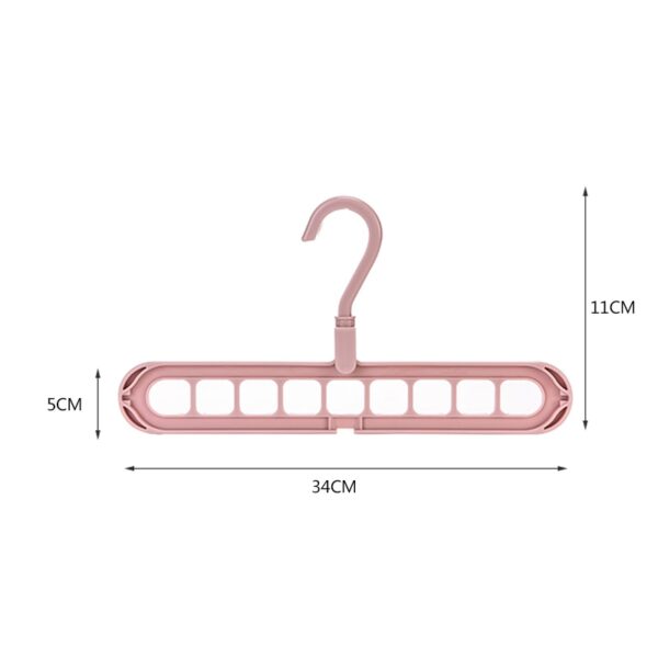 Mea hoʻonohonoho ʻaʻahu hoʻonohonoho ʻauwa nui Kākoʻo ʻaʻahu pēpē pēpē Hoʻomaloʻo Racks Plastic Scarf cabide Rack Storage 4