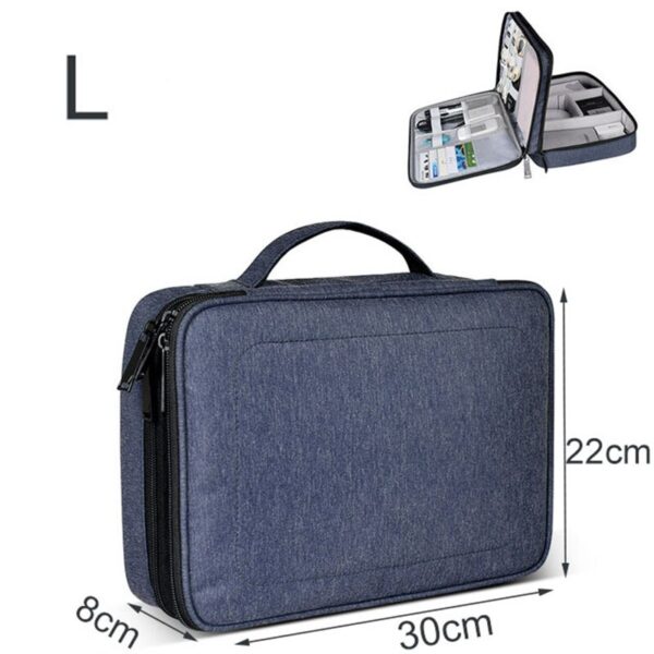 Digital Storage Bag Multi function Travel Data Cable Organizer Bag Power Supply Data Cable Travel Kit 2