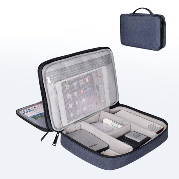 Digital Storage Bag Multi function Travel Data Cable Organizer Bag Power Supply Data Cable Travel Kit 3