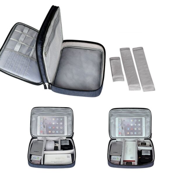 Digital Storage Bag Multi function Travel Data Cable Organizer Bag Power Supply Data Cable Travel Kit 5