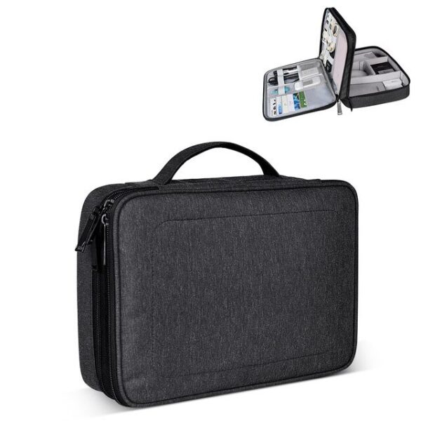 Digital oppbevaringsveske Multifunksjon Reise Datakabel Organizer Bag Strømforsyning Datakabel Travel