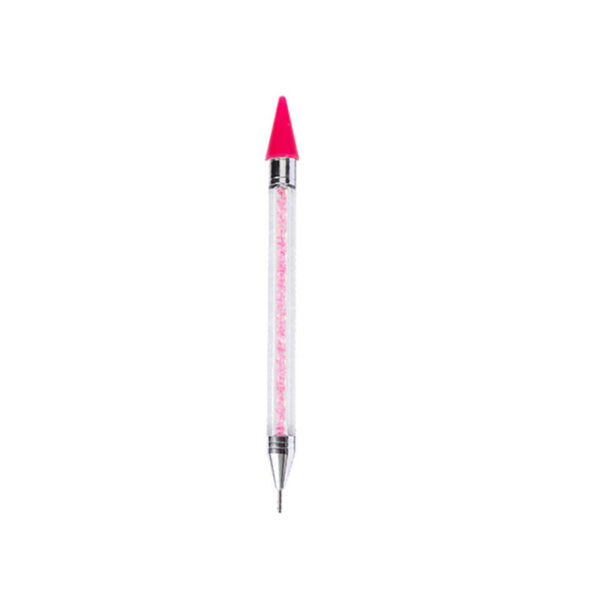 עט ציפורניים עם ראש כפול ידית קריסטל עגילי ריינסטון פיק עפרון מניקור כלי ציפורן ציור יהלום 1.jpg 640x640 1