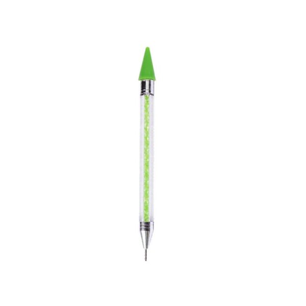 עט ציפורניים עם ראש כפול ידית קריסטל עגילי ריינסטון פיק עפרון מניקור כלי ציפורן ציור יהלום 6.jpg 640x640 6