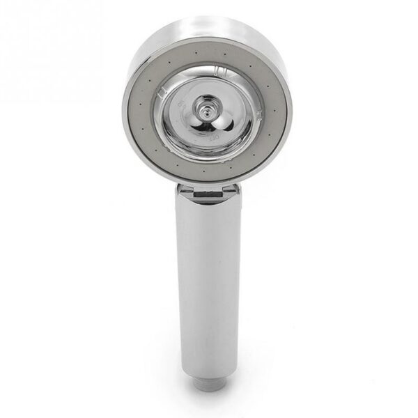 Double sided Shower Head Water Saving Round ABS Chrome Booster Bath Shower High Pressure Handheld Hand 5