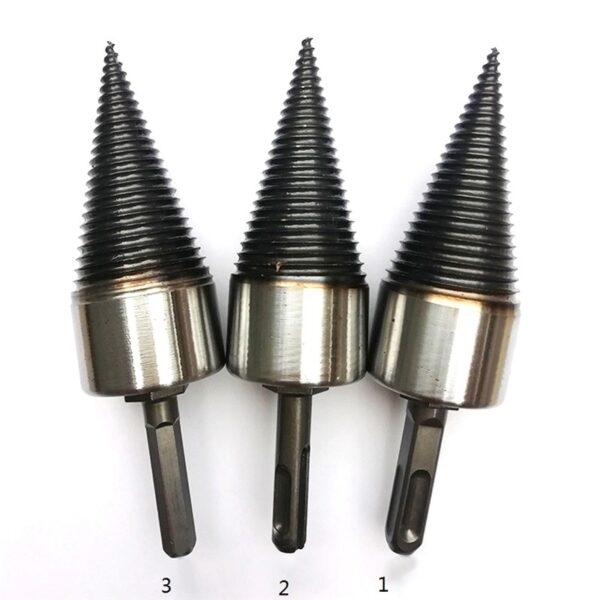 Drill Bit Chop Wood Splitting Tool Cone Log Splitters Breaking Machine Breaker Firewood Chopper Electric Hammer 1