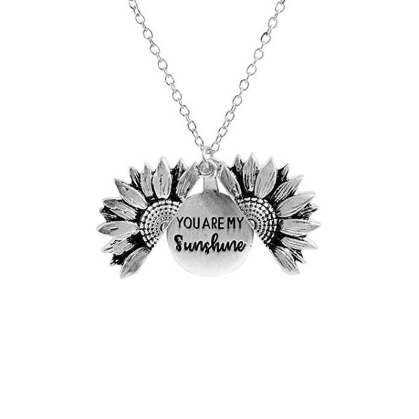 Dropshipping Vintage Boho Sunflower Pendant Necklace Women Ethnic Double deck Alloy Open Engrave letter Lover Necklaces 1.jpg 640x640 1