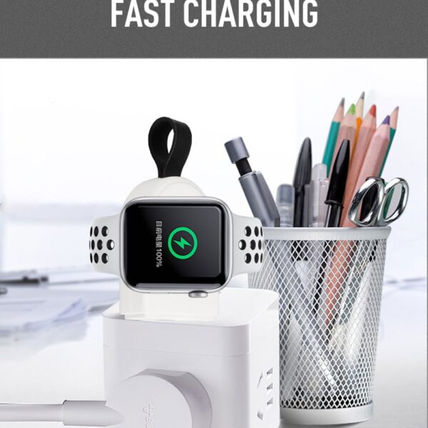 Fast Wireless Charger Portable Wireless Charger for I Watch Charging Dock Station USB Charger Cable for 2
