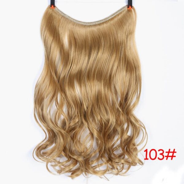 JINKAILI 24 Women Invisible Wire No Clips in Fish Line Hair Extensions Straight Wavy Long Heat 15.jpg 640x640 15