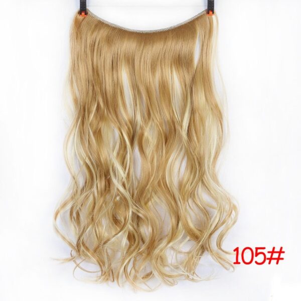 JINKAILI 24 Women Invisible Wire No Clips in Fish Line Hair Extensions Straight Wavy Long Heat 16.jpg 640x640 16