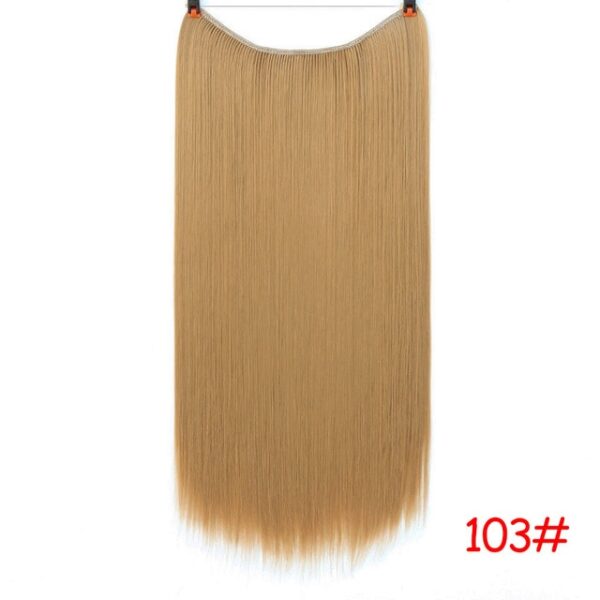 JINKAILI 24 Women Invisible Wire No Clips in Fish Line Hair Extensions Straight Wavy Long Heat 5.jpg 640x640 5