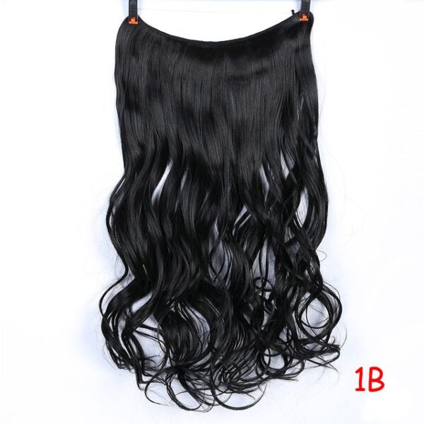 JINKAILI 24 Women Invisible Wire No Clips in Fish Line Hair Extensions Straight Wavy Long Heat 9.jpg 640x640 9