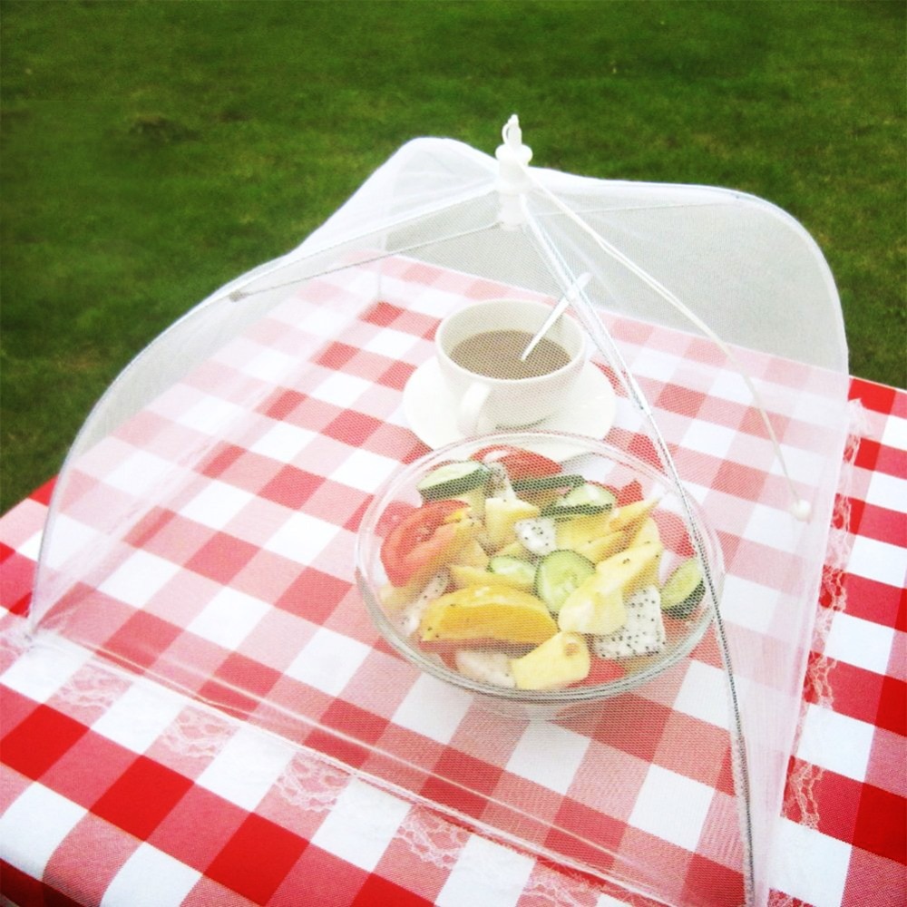 Epicurean Folding Mesh Net Food Cover Umbrella Collapse 30cm Strawberry Buffet 