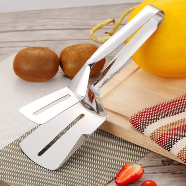 Kitchen accessories Stainless Fried Steak Shovel Barbecue Tongs Fish Shovel BBQ Clamp utensils Bread meat clip 2