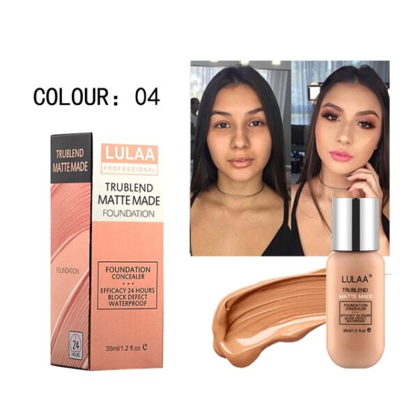 LULAA Makeup Foundation Liquid Երկարակյաց Full Coverage Դեմքի Քողարկիչ Base Matte Cushion Foundation Cosmetic BB 3.jpg 640x640 3