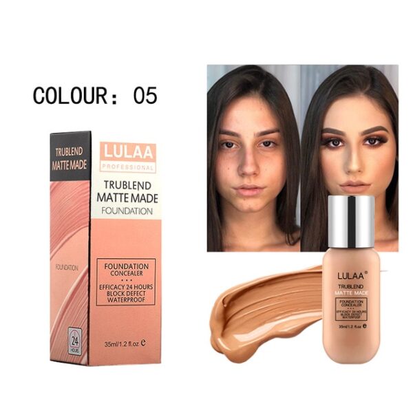 LULAA Makeup Foundation Liquid Երկարակյաց Full Coverage Դեմքի Քողարկիչ Base Matte Cushion Foundation Cosmetic BB 4.jpg 640x640 4