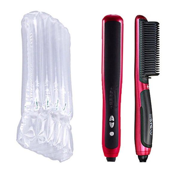 Multifunctional Beard Straightener Styler Brush Men Heat Hair Ceramic Curler Electric Straightener Hot Comb Hair