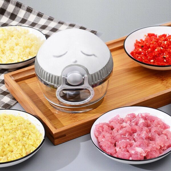 NEW Manual Meat Grinder Chopper Garlic Cutter Safety and Non toxicity Food Slicer Durable Portable Kitchen 2