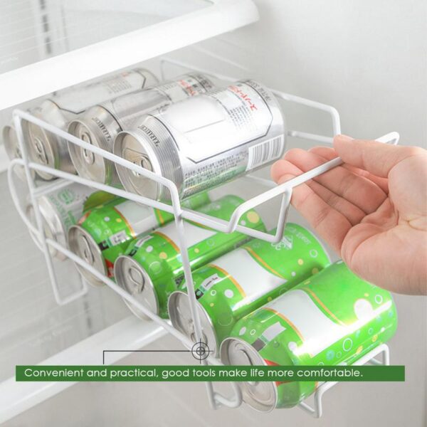 Non folding Rack Can Beer Beverage Soda Dispenser Rack Holder Organize Storage Refrigerator Drink Storage Holder 2