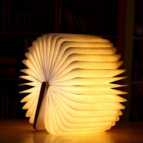 Portable USB Rechargeable LED Magnetic Foldable Wooden Book Lamp Night Light Desk Lamp Hot Sale for 2