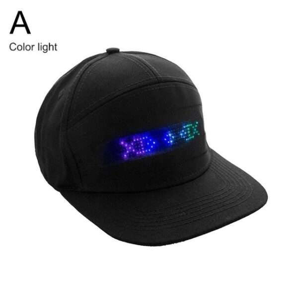 Red Black Creative Mobile App Operation Led Lights Bluetooth Hip Hop Hat For Party Riding For 3.jpg 640x640 3